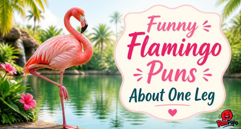 Funny Flamingo Puns About One Leg