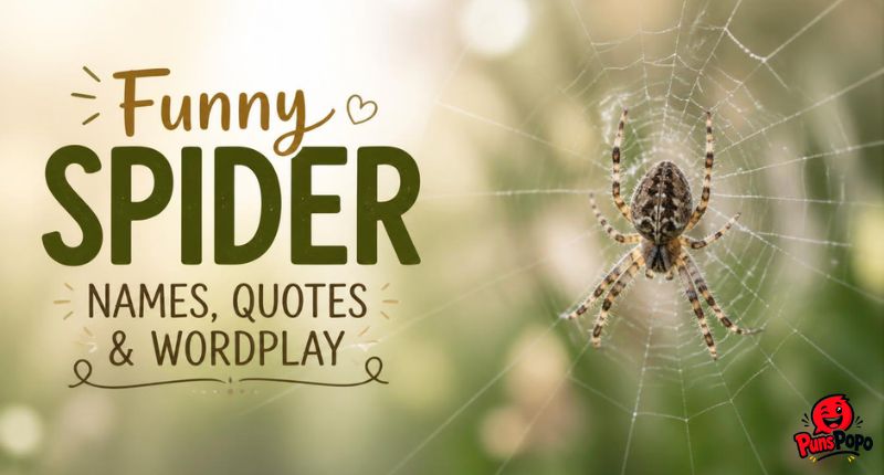 Funny Spider Names, Quotes & Wordplay