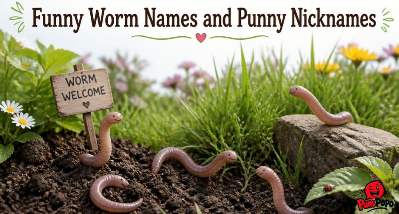 Funny Worm Names and Punny Nicknames