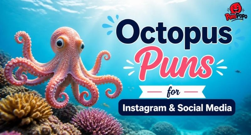 Octopus Puns for Instagram & Social Media
