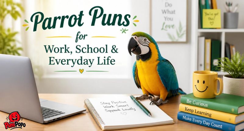 Parrot Puns for Work, School & Everyday Life