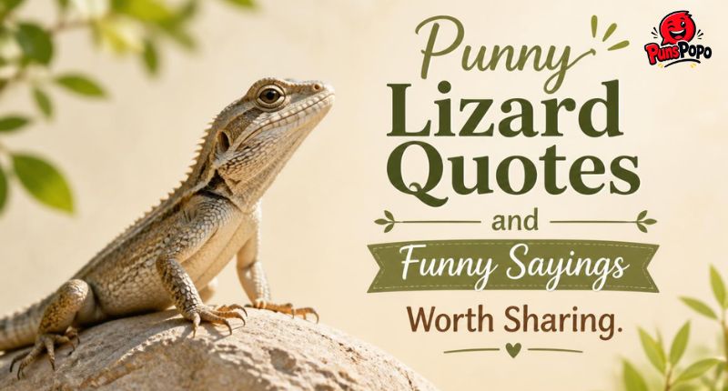 Punny Lizard Quotes and Funny Sayings Worth Sharing