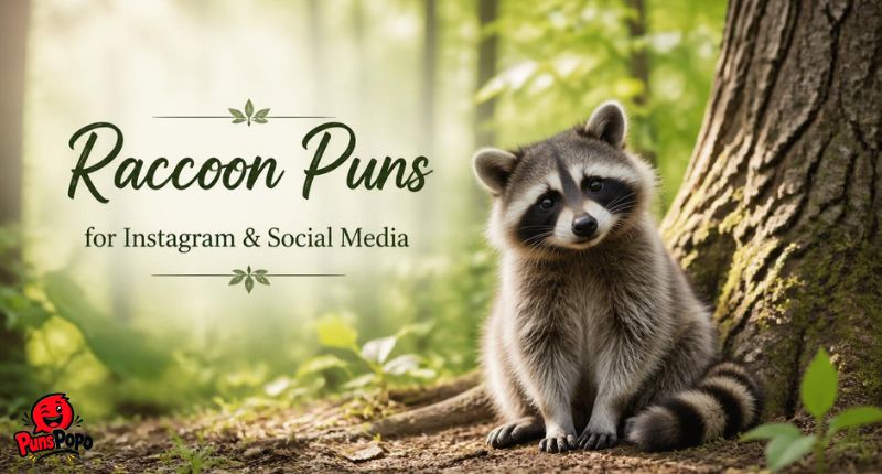 Raccoon Puns for Instagram & Social Media