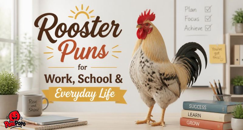 Rooster Puns for Work, School & Everyday Life
