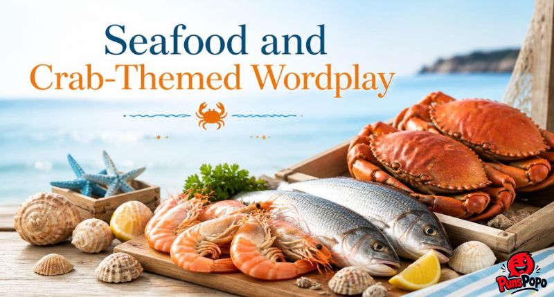 Seafood and Crab-Themed Wordplay