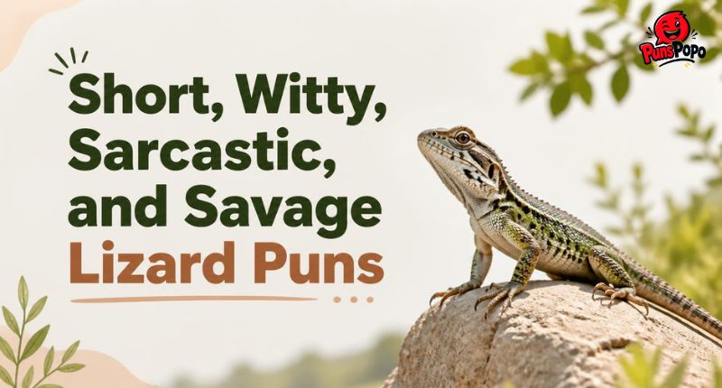 Short, Witty, Sarcastic, and Savage Lizard Puns