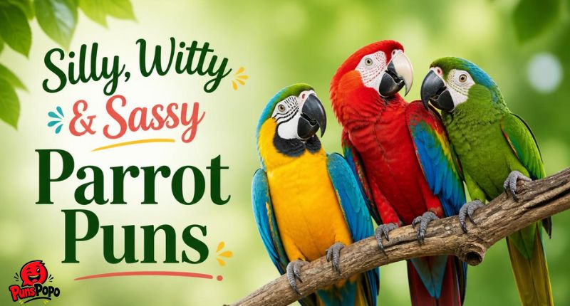 Silly, Witty & Sassy Parrot Puns
