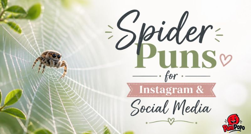 Spider Puns for Instagram & Social Media