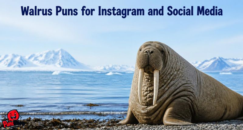 Walrus Puns for Instagram and Social Media