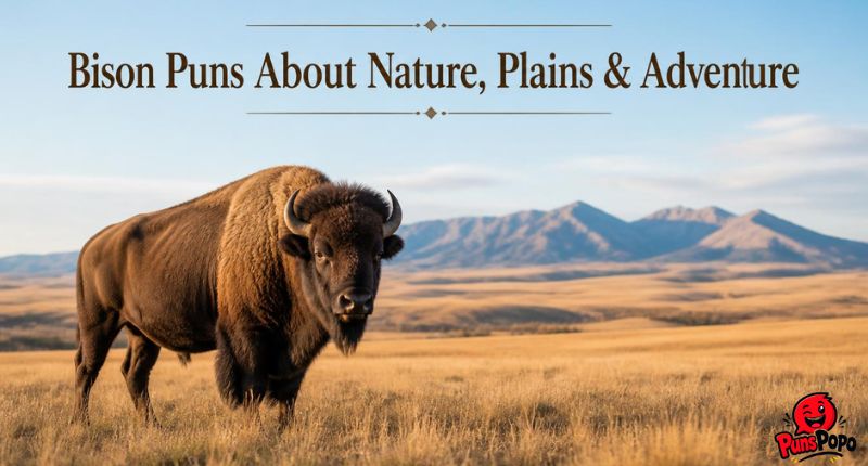 Bison Puns About Nature, Plains & Adventure