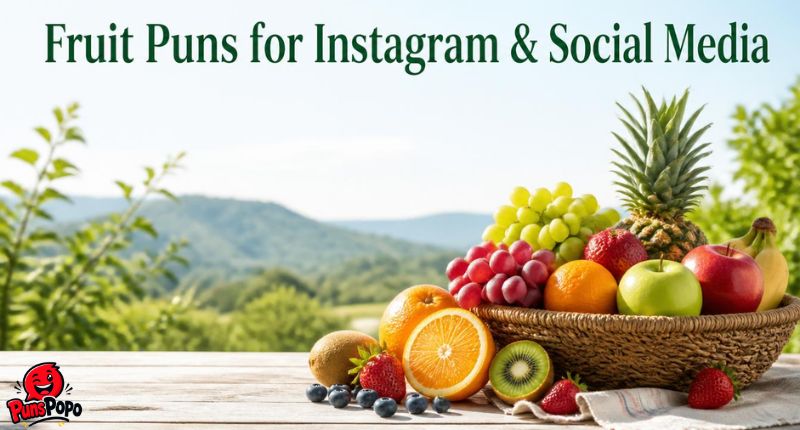 Fruit Puns for Instagram & Social Media