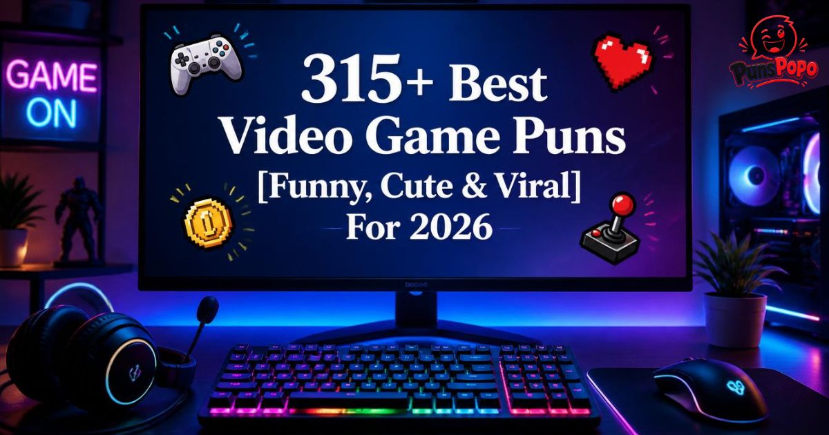 315+ Best Video Game Puns [Funny, Cute & Viral] For 2026