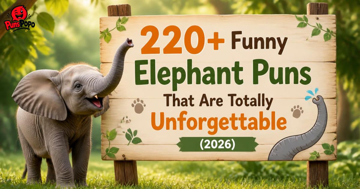 220+ Funny Elephant Puns That Are Totally Unforgettable (2026)