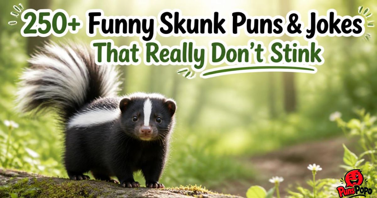 250+ Funny Skunk Puns & Jokes That Really Don’t Stink